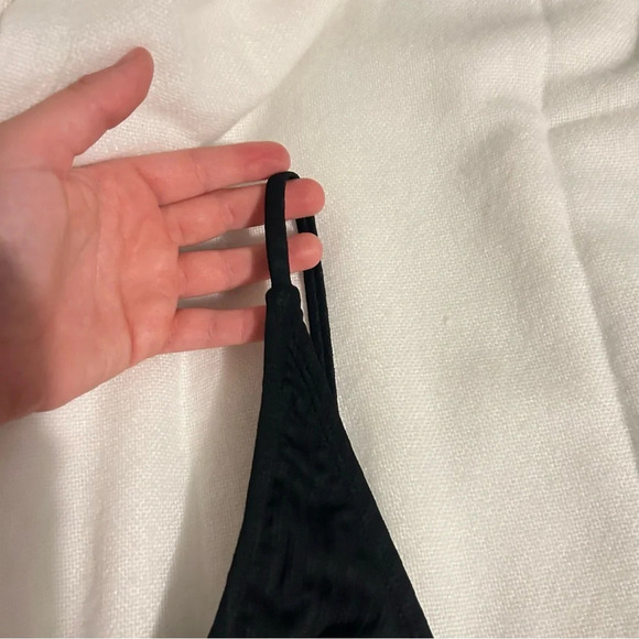 Cotton on Body NWT Black Bathing Suit Bikini Top Womens Size Small S Beach Pool - Picture 2 of 7